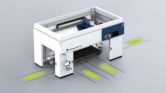 TruLaser Cell 7040 movable table